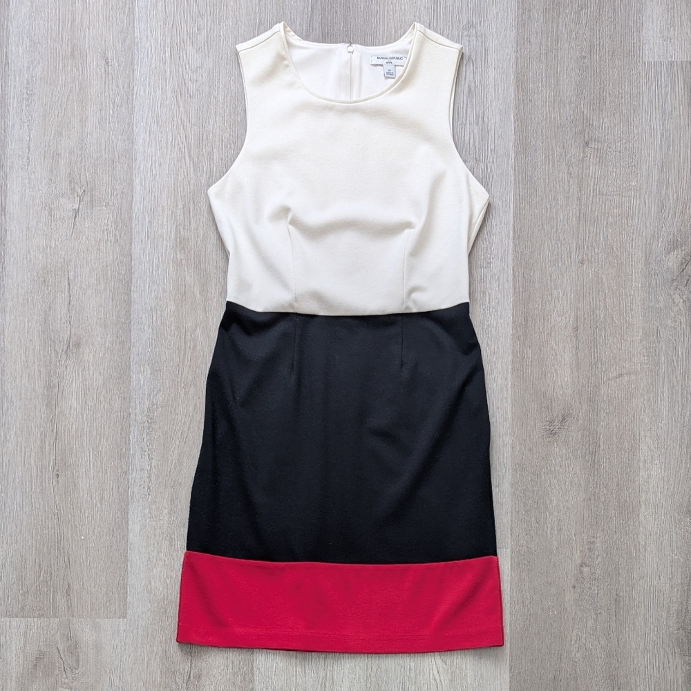 Banana Republic Colorblock Sleeveless Dress 2 Petite